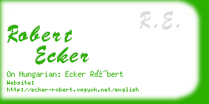 robert ecker business card